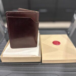 Ashland Leather Fat Herbie wallet in Colour 8 Shell Cordovan